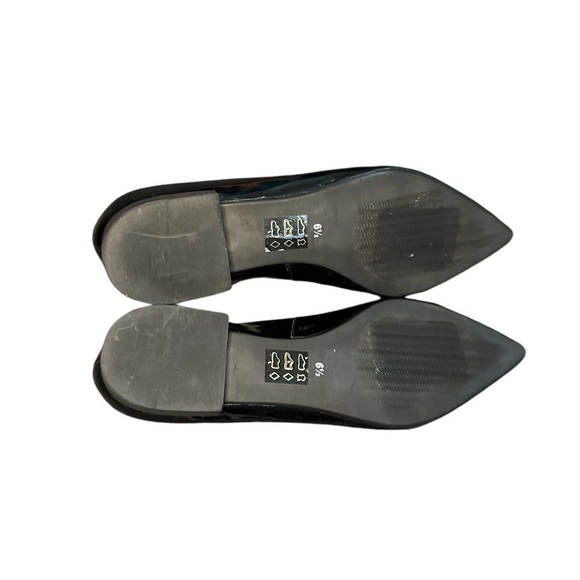 NEW Marc Joseph Bianca Patent Leather Pointed Toe Flats in Black - Picture 8 of 8